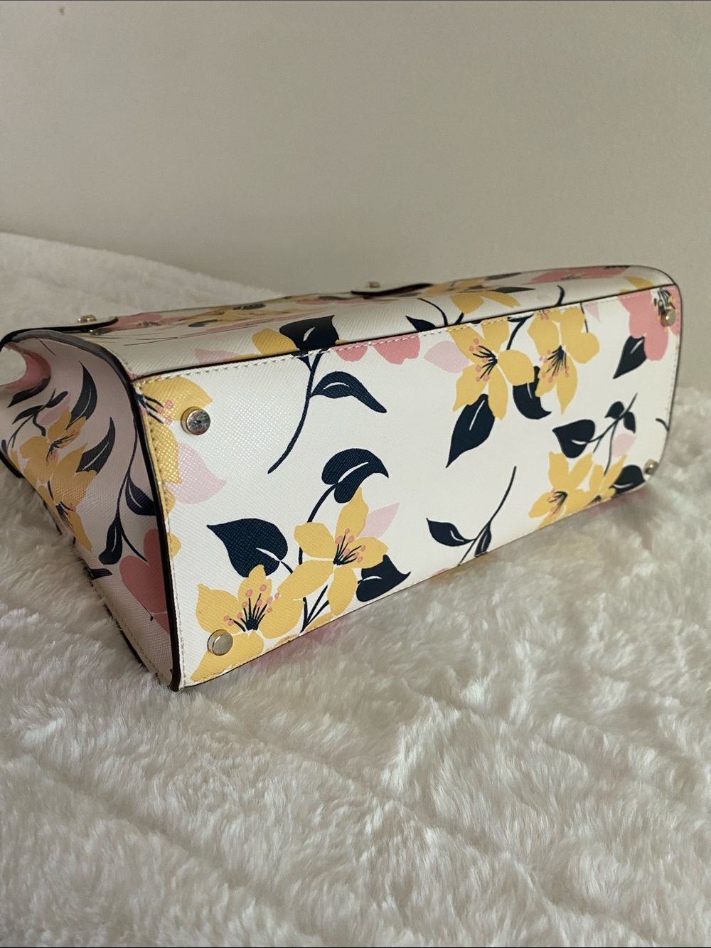 SOLD! Kate Spade New York Staci Medium Satchel in Cream Multi - Picture 11 of 17